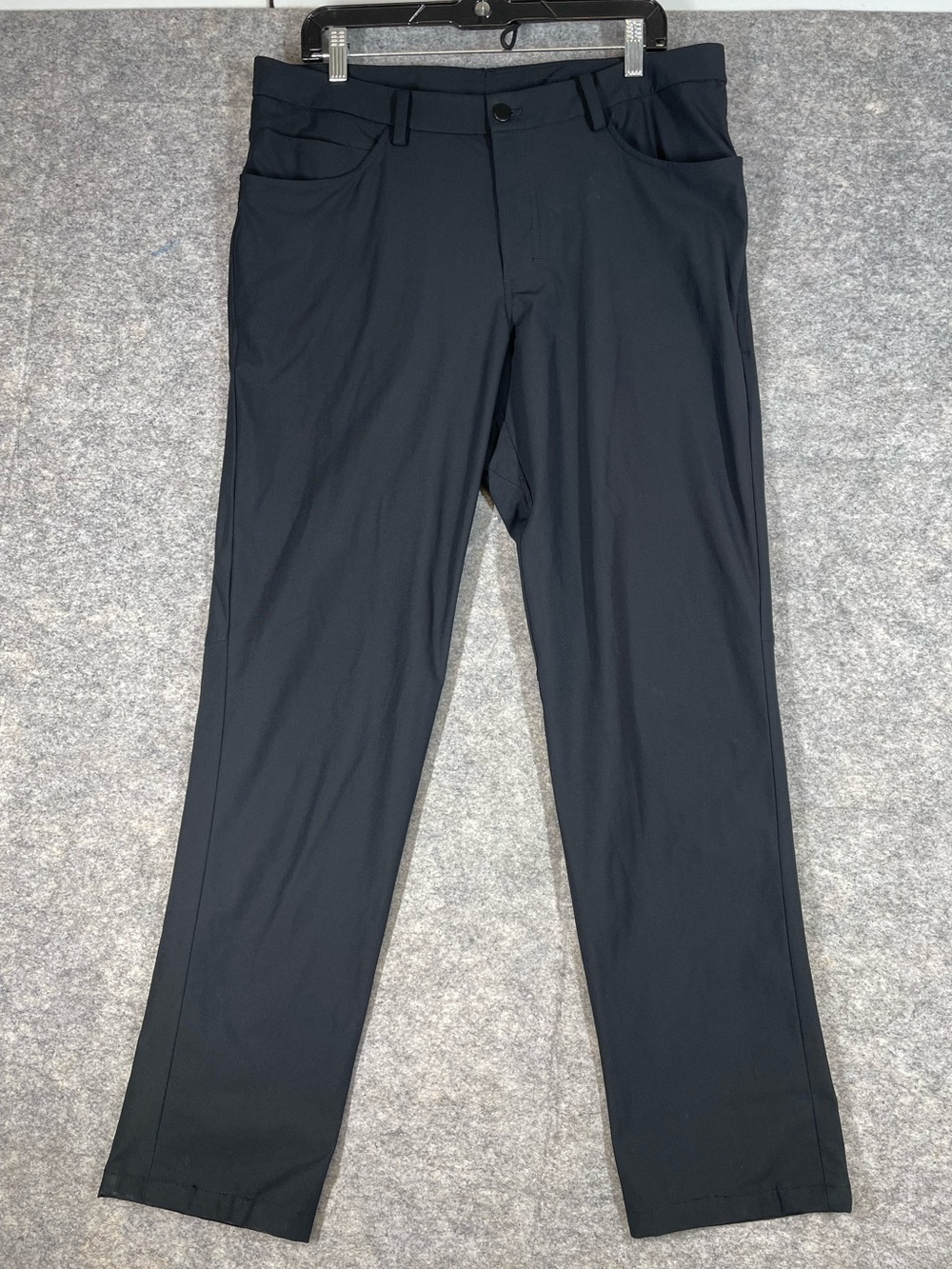 Lululemon ABC Pants Black 36 Slim Performance Golf Travel Casual Stretch